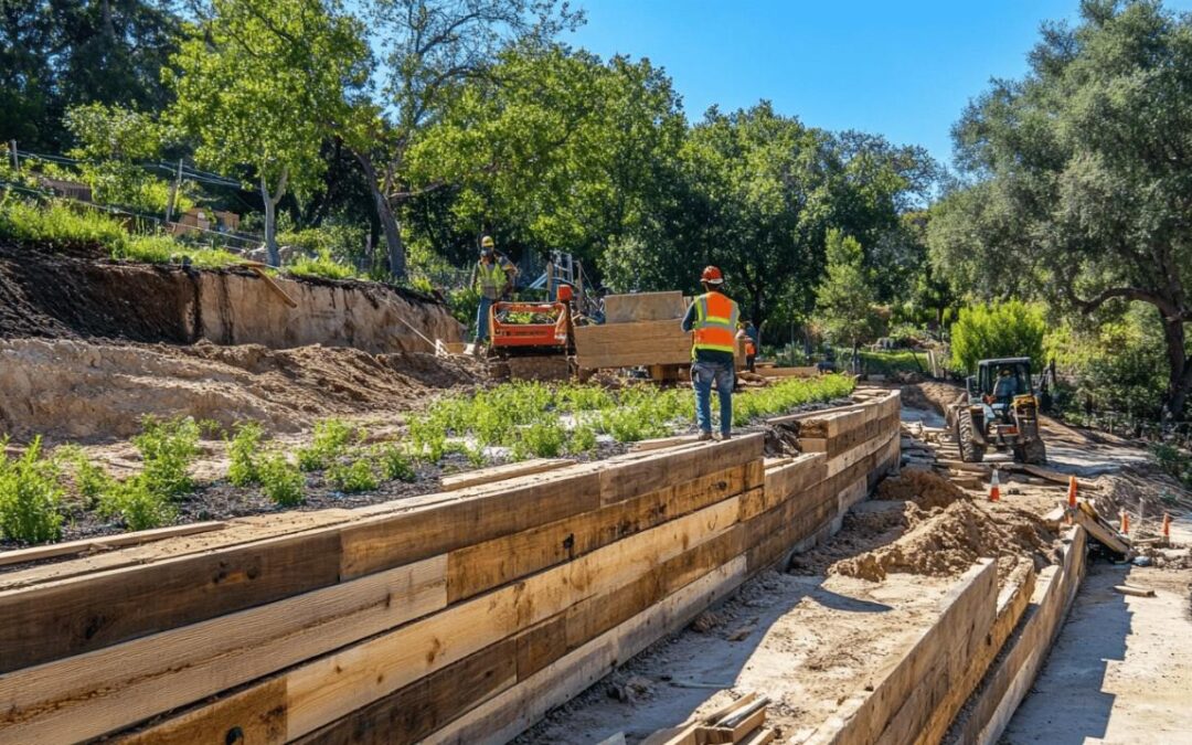 Prolonger la duree de vie de vos murs de soutenement en bois